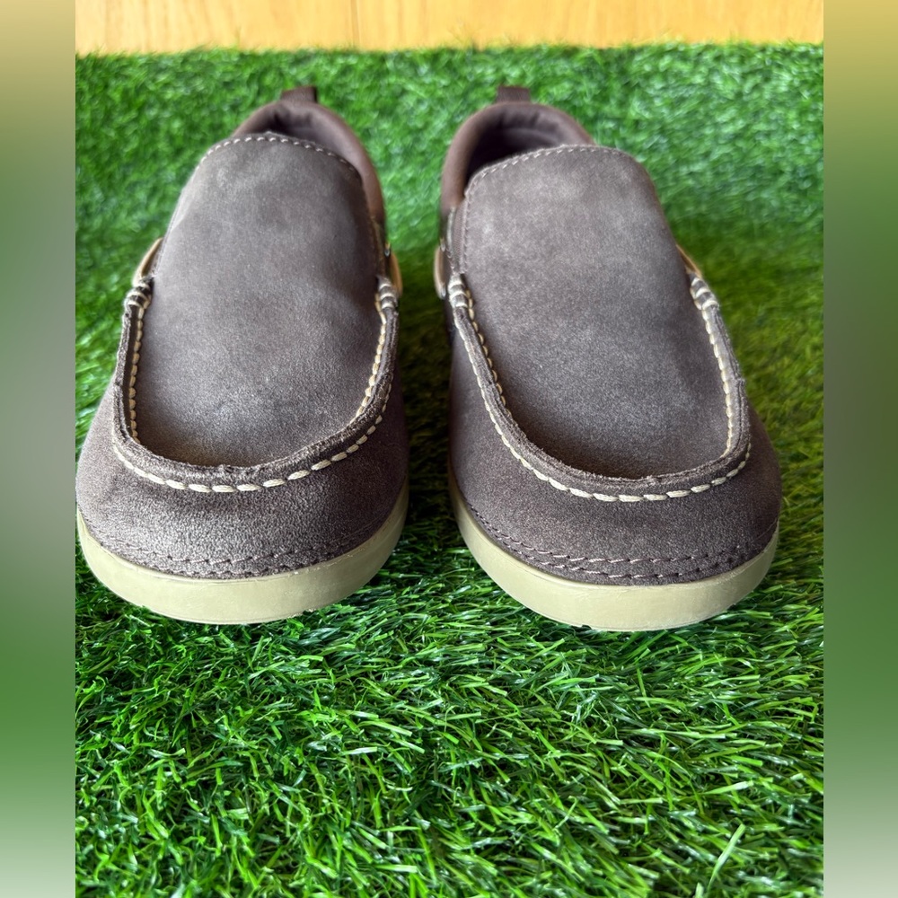 CROCS Men’s Santa Cruz Casual Loafer Shoe-Size: 9-Color: Brown/Tan-Preowned, VGC - Picture 2 of 10